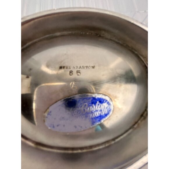 Reed & Barton Prip Silverplate Atomic MCM Freeform 11-1/2" x 5" Bowl Candy Dish - Picture 6 of 12